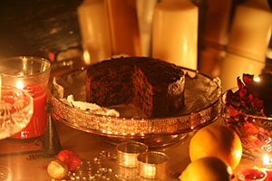 Candlelit Fruitcake