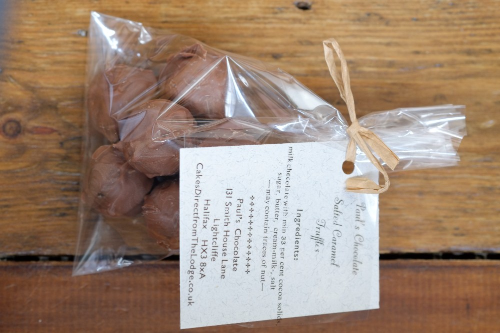 Handmade salted caramel truffles